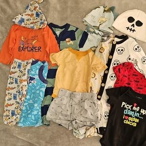 3-6 Month Colorful Baby Boy Clothing Bundle